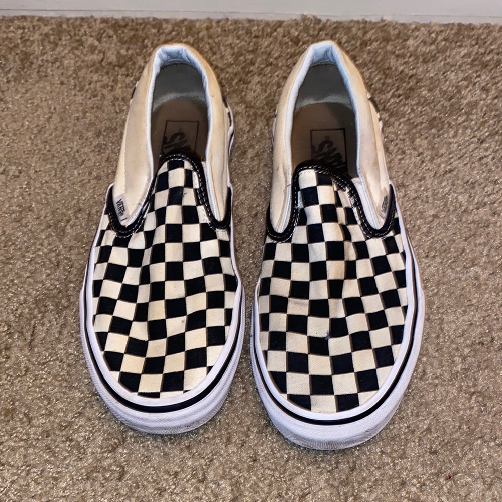Checkered Slip on Vans